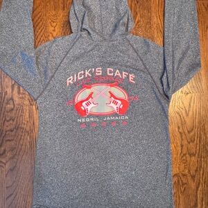 Unisex Rick’s Cafe Jamaica lightweight hooded top, like new